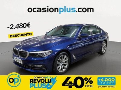 Usado BMW 520 190 CV (139 kW) 2017 Azul Berlina