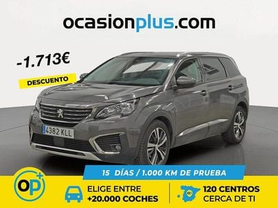 Usado Peugeot 5008 Allure 130 CV (95 kW) 2018 Gris Monovolumen