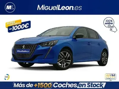 Usado Peugeot 208 Allure 102 CV (75 kW) 2023 Azul Utilitario