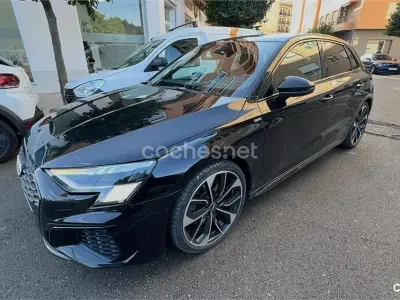 Usado Audi A3 S-Line 150 CV (110 kW) 2021 Negro Berlina