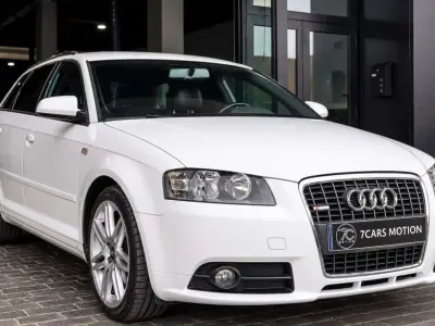 Usado Audi A3 Sportback S-Line 140 CV (102 kW) 2008 Blanco Utilitario