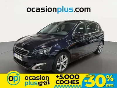 Usado Peugeot 308 Allure 125 CV (91 kW) 2013 Azul Utilitario