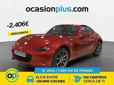 Rojo Usado 2017 Mazda MX5 Luxury Descapotable | 24.584 € (Precio justo)