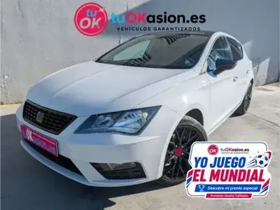 Usado Seat Leon Style 116 CV (85 kW) 2018 Blanco Berlina
