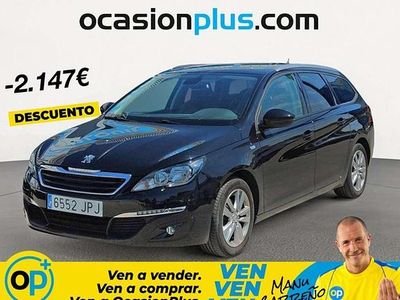 Usado Peugeot 308 SW Style 131 CV (96 kW) 2016 Negro Familiar
