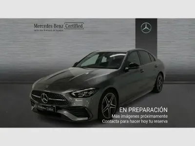 Usado Mercedes C220 AMG line 200 CV (147 kW) 2022 Gris Berlina