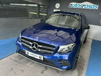 Usado Mercedes GLC250 204 CV (150 kW) 2017 Azul SUV
