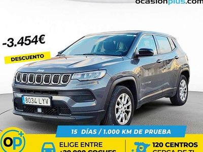 Usado Jeep Compass Longitude 131 CV (96 kW) 2022 Gris SUV