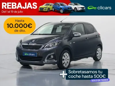 Usado Peugeot 108 Active 72 CV (52 kW) 2021 Azul Berlina