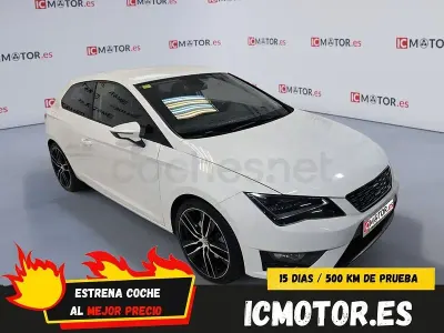 Usado Seat Leon FR 180 CV (132 kW) 2014 Blanco Berlina