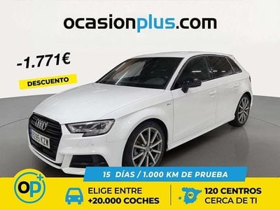Usado Audi A3 S-Line 115 CV (84 kW) 2019 Blanco Berlina