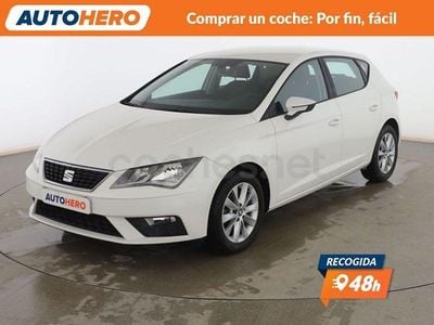 Usado Seat Leon Style 110 CV (80 kW) 2017 Blanco Berlina