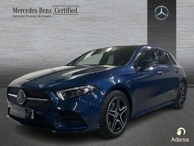 Usado Mercedes A250 AMG line 218 CV (160 kW) 2022 Azul denim Berlina