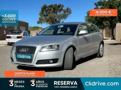 Usado Audi A3 Sportback Ambiente 140 CV (102 kW) 2009 Gris Utilitario