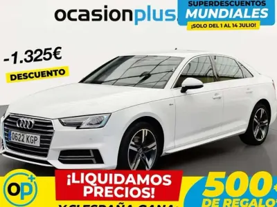 Usado Audi A4 S-Line 150 CV (110 kW) 2018 Blanco Berlina