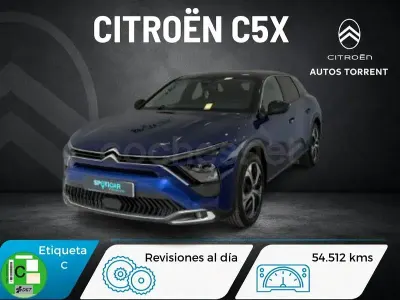 Usado Citroën C5 X Feel 130 CV (95 kW) 2022 Azul Familiar