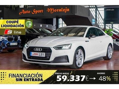 Usado Audi A5 S-Line 190 CV (139 kW) 2019 Blanco Coupe