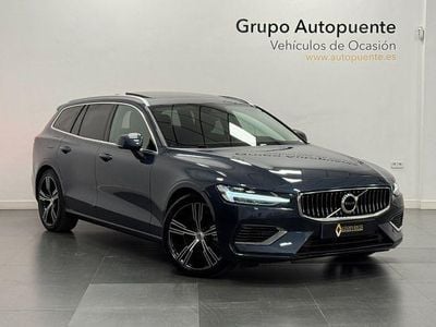 Usado Volvo V60 Inscription 340 CV (250 kW) 2021 Azul Familiar
