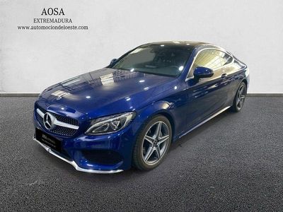 Azul Usado 2017 Mercedes C220 AMG line Coupe | 28.900 € (Un poco caro)