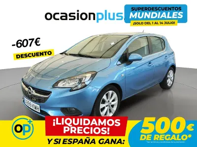 Usado Opel Corsa Selective 90 CV (66 kW) 2018 Azul Utilitario