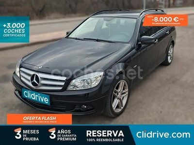 Usado Mercedes C220 170 CV (125 kW) 2009 Negro Familiar