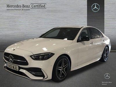 Blanco polar Usado 2023 Mercedes C220 AMG line Berlina | 41.500 € (Precio justo)
