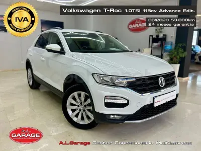 Usado VW T-Roc Advance 115 CV (84 kW) 2020 Blanco SUV