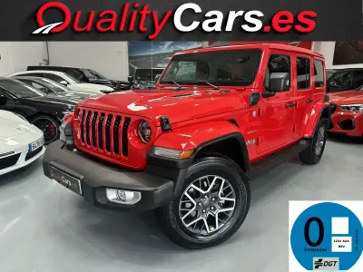 Usado Jeep Wrangler Unlimited Sahara 380 CV (279 kW) 2023 Rojo SUV
