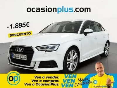 Usado Audi A3 Sportback S-Line 150 CV (110 kW) 2019 Blanco Utilitario