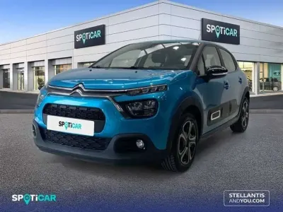 Usado Citroën C3 Feel 83 CV (61 kW) 2021 Azul Utilitario