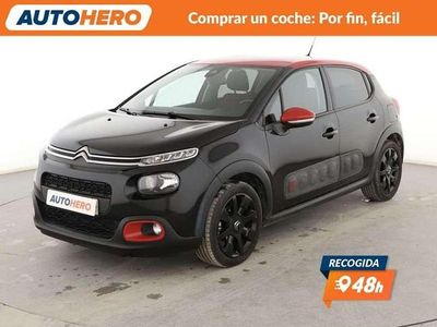 Usado Citroën C3 PureTech 82 CV (60 kW) 2018 Negro Utilitario