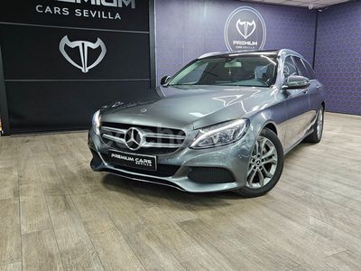 Usado Mercedes C200 150 CV (110 kW) 2018 Gris / plata Familiar