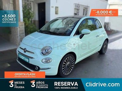 Usado Fiat 500 Lounge 69 CV (50 kW) 2017 Verde Berlina