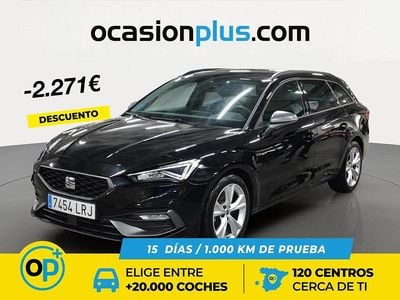 Usado Seat Leon FR 150 CV (110 kW) 2021 Negro Familiar