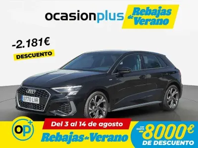 Usado Audi A3 Sportback S-Line 116 CV (85 kW) 2021 Negro Utilitario