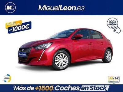 Usado Peugeot 208 Active 75 CV (55 kW) 2021 Rojo Utilitario