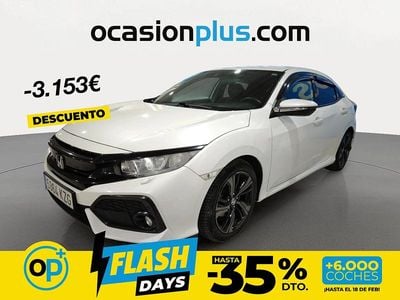 Usado Honda Civic Elegance 129 CV (94 kW) 2019 Blanco Berlina
