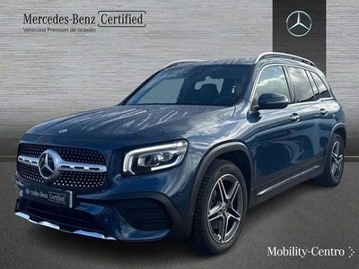 Usado Mercedes GLB200 AMG line 150 CV (110 kW) 2022 Azul denim SUV