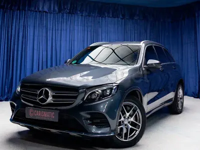 Usado Mercedes GLC220 AMG line 170 CV (125 kW) 2016 Gris / plata SUV