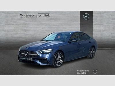 Usado Mercedes C220 AMG line 200 CV (147 kW) 2025 Azul Berlina
