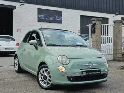 Usado Fiat 500 Lounge 75 CV (55 kW) 2008 Verde Berlina