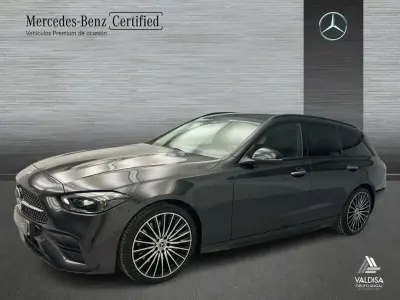 Usado Mercedes C220 AMG line 200 CV (147 kW) 2021 Gris Familiar