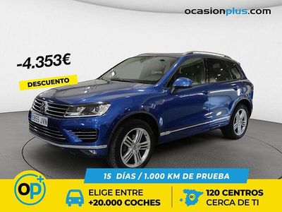 Azul Usado 2016 VW Touareg R-line SUV | 22.190 € (Super precio)