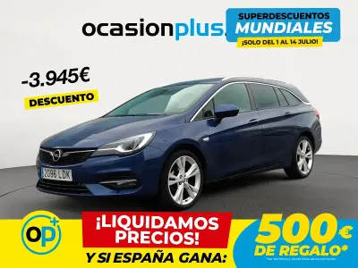 Usado Opel Astra Elegance 122 CV (89 kW) 2019 Azul Familiar