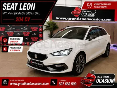 Usado Seat Leon FR 204 CV (150 kW) 2021 Blanco Familiar