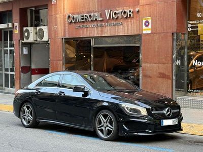 Usado Mercedes CLA200 AMG line 136 CV (100 kW) 2014 Negro Berlina
