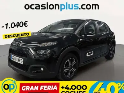Usado Citroën C3 PureTech 82 CV (60 kW) 2024 Negro Utilitario