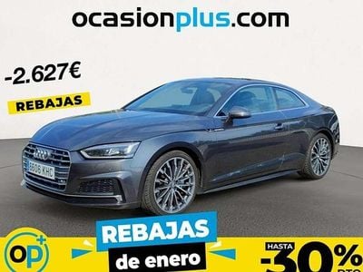 Usado Audi A5 S-Line 190 CV (139 kW) 2018 Gris Coupe