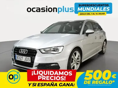 Usado Audi A3 S-Line 150 CV (110 kW) 2015 Gris Berlina