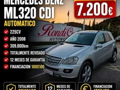Usado Mercedes ML320 224 CV (164 kW) 2008 Gris SUV